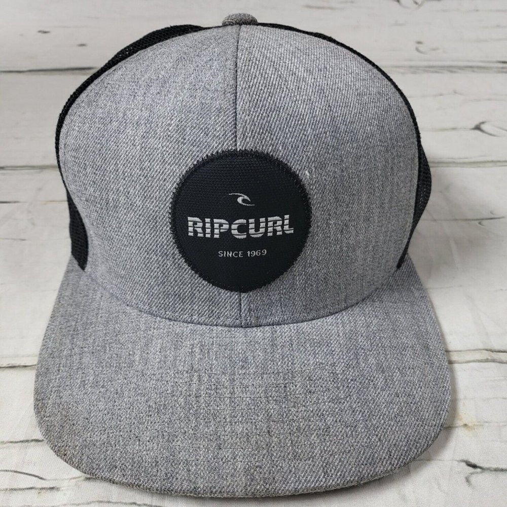Rip Curl Grey Adjustable Mesh Snapback Baseball C… - image 1